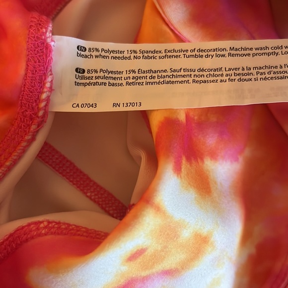 🌷✅WildFox Sweat Island Sunrise Tie Dye Tights in Fuchsia and Bright Mar… - Picture 7 of 7